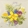 Cocktail Napkins - Flower Love linen (20 pieces)