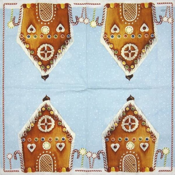 Paper Napkin - My Sweet House light blue - Image 2