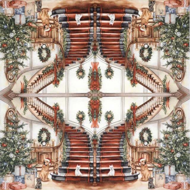Paper Napkin - Maison de Noel