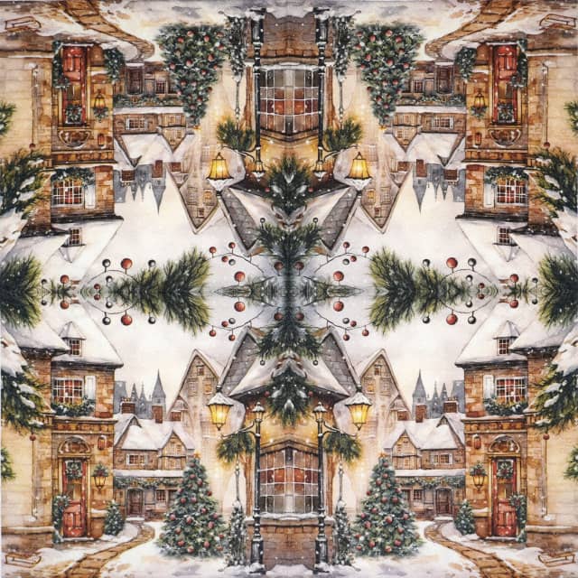 Paper Napkin - Villaggio Natale