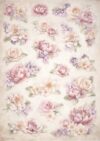 Stamperia Rice Paper A4 - Romance Forever - Floral Background - DFSA4835
