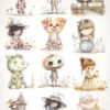 AB Studio Decoupage Rice Paper A/4 - Collection of Fantasy Characters - 383MV