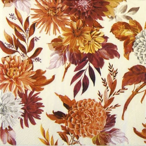 Cocktail Decoupage Napkin - Darla cream