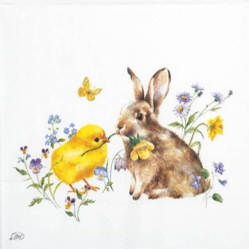 Paper Napkin - Bunny and Chick
