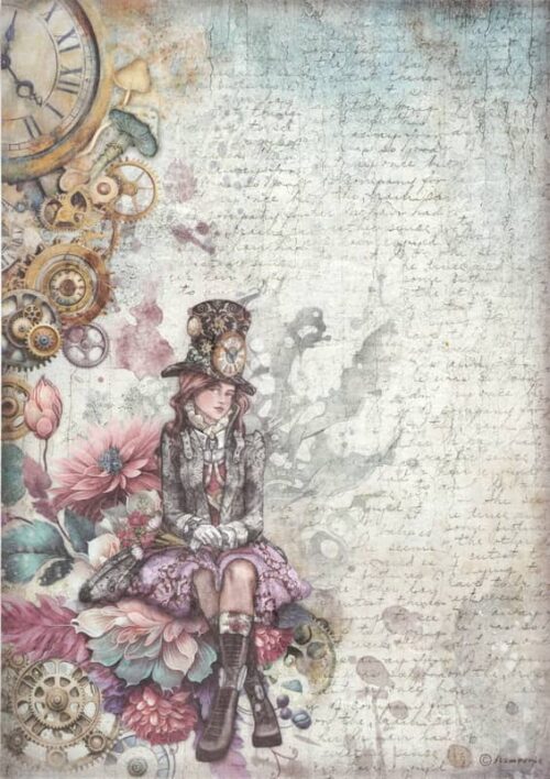 Stamperia Rice Paper A4 - Master of Magic - Lady