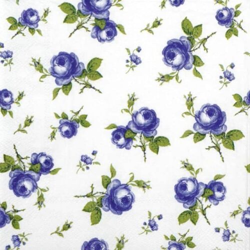 Cocktail Decoupage Napkin - Gitty blue