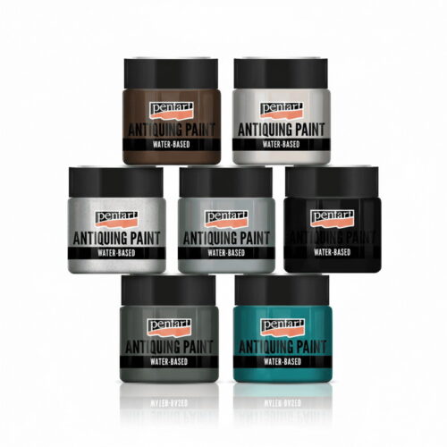 Pentart antiquing paint 8 colours picture